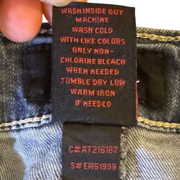 Earl Jeans Straight Cuff Denim Jeans Sz 8 - Picture 12 of 12